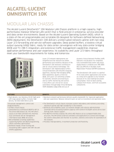 OmniSwitch 10K Modular LAN Chassis - Alcatel