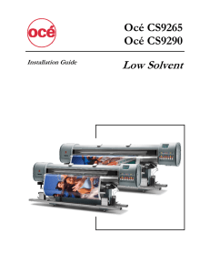 Low Solvent - Oce Display Graphics Systems Inc.