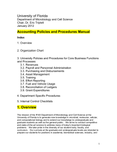 University of Florida Accounting Policies and Procedures Manual 1