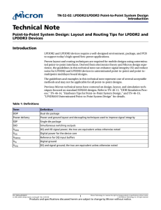 TN-52-02: LPDDR2/LPDDR3 Point-to-Point System Design