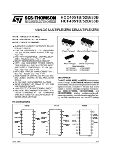 analog multiplexers-demultiplexers