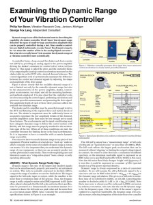 Examining the Dynamic Range of Your Vibration Controller