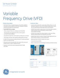 Variable Frequency Drive (VFD)