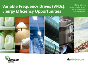 Variable Frequency Drives (VFDs): Energy Efficiency