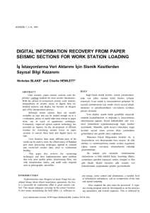 digital information recovery from paper seismic sections for work