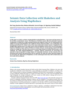 Seismic Data Collection with Shakebox and Analysis Using