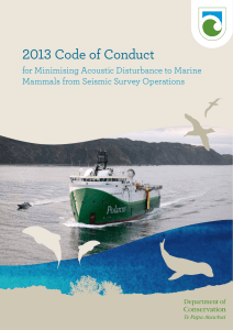 Seismic Survey Code of Conduct