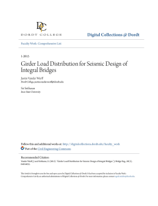 Girder Load Distribution for Seismic Design of Integral Bridges