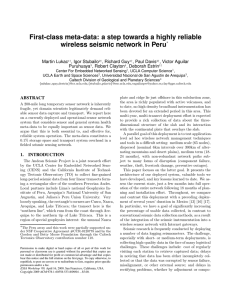 First-class meta-data: a step towards a highly reliable wireless