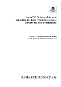 RR459 - Use of 3-D seismic data as a substitute for high