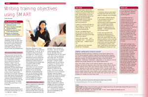 Writing training objectives using SMART - Grow your people