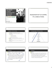 Outcome Development Presentation