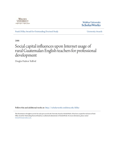Social capital influences upon Internet usage of rural
