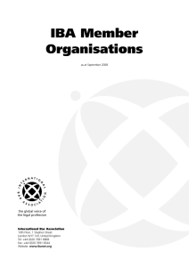 Member Organisations, 2008 - International Bar Association
