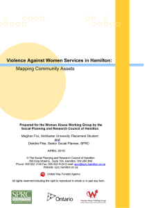 Violence Against Women Services in Hamilton: Mapping