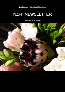 Four - Issue Four 2015 - New Zealand Professional Florists Inc.