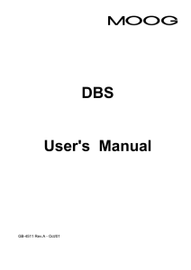 DBS User`s Manual