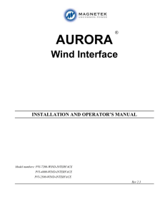 Wind interface manual