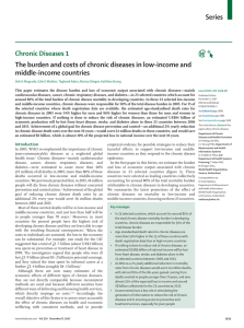Series Chronic Diseases 1 The burden and costs of chronic