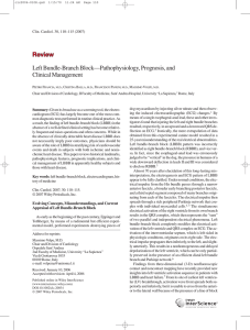 Left bundle-branch block-pathophysiology, prognosis, and clinical