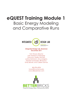 eQUEST Training Module 1