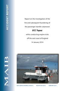 MAIB Report No 4/2015 - ECC Topaz