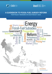 A Guidebook to Fossil-Fuel subsidy ReFoRm