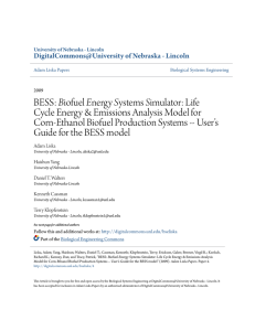 Biofuel Energy Systems Simulator - DigitalCommons@University of