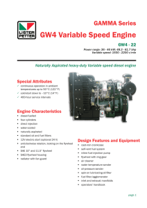 GW4 Variable Speed Engine