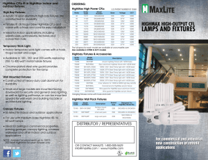 highmax high-output cfl lamps and fixtures