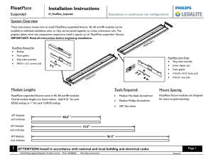 Mount Spacing System Overview Module Lengths Tools