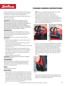 touring pannier instructions