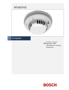 Installation Manual - Bosch Security Systems