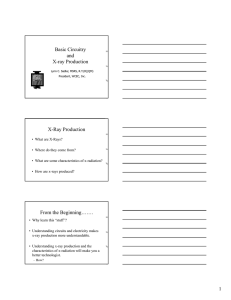 Basic Circuitry and X-ray Production X
