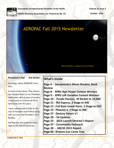 AEROPAC Fall 2015 Newsletter