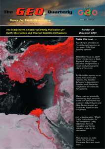 GEO Quarterly No 24 - Group for Earth Observation