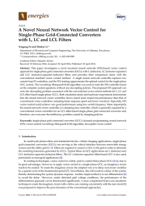 A Novel Neural Network Vector Control for Single