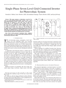 Single-Phase Seven-Level Grid-Connected Inverter for Photovoltaic