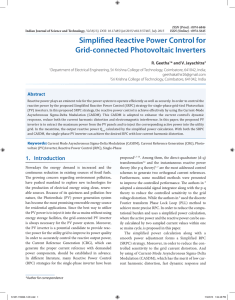 Simplified Reactive Power Control for Grid