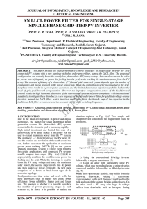 AN LLCL POWER FILTER FOR SINGLE