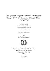 Integrated Magnetic Filter Transformer Design for Grid Connected
