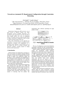 Towards an Automatic PL Requirements Configuration through