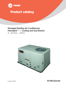 Packaged Rooftop Air Conditioners - Precedent