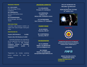 Brochure - Coimbatore Institute of Technology