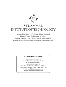 Velammal Knowledge Park - Velammal Institute of Technology