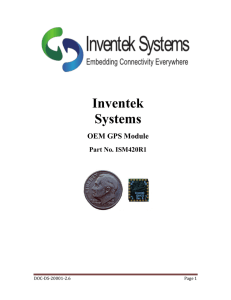 Table of Contents - Inventek Systems