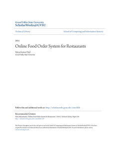 Online Food Order System for Restaurants