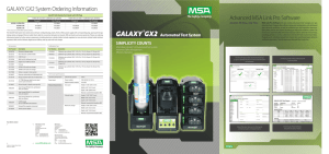 Advanced MSA Link Pro Software GALAXY GX2 System Ordering
