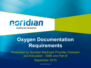 Oxygen Documentation Requirements