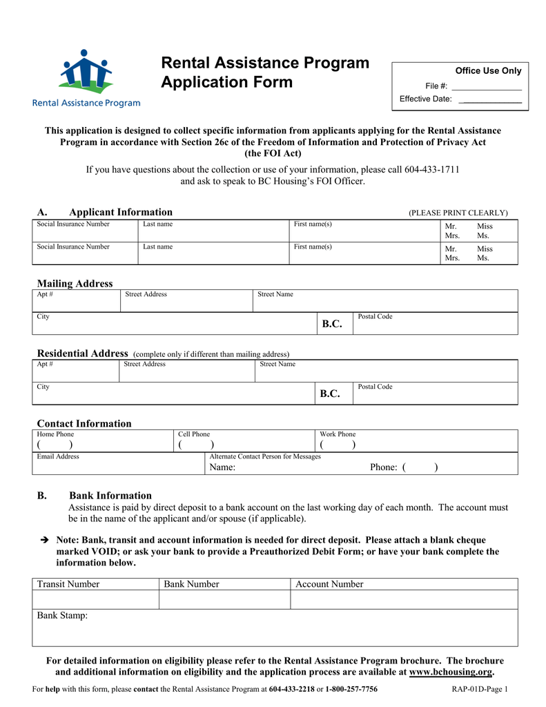 11 Rental Assistance Form Templates To Download For F vrogue.co